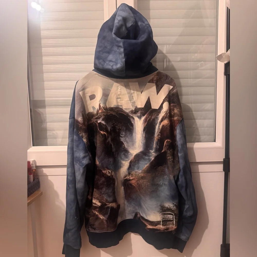 JADEN SMITH + G-STAR RAW FORCES OF NATURE HOODIE WATERFALLS SWEATSHIRT Large - Picture 3 of 5